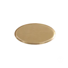 NAMNSKYLT 34X64MM OVAL GULD BORSTAD